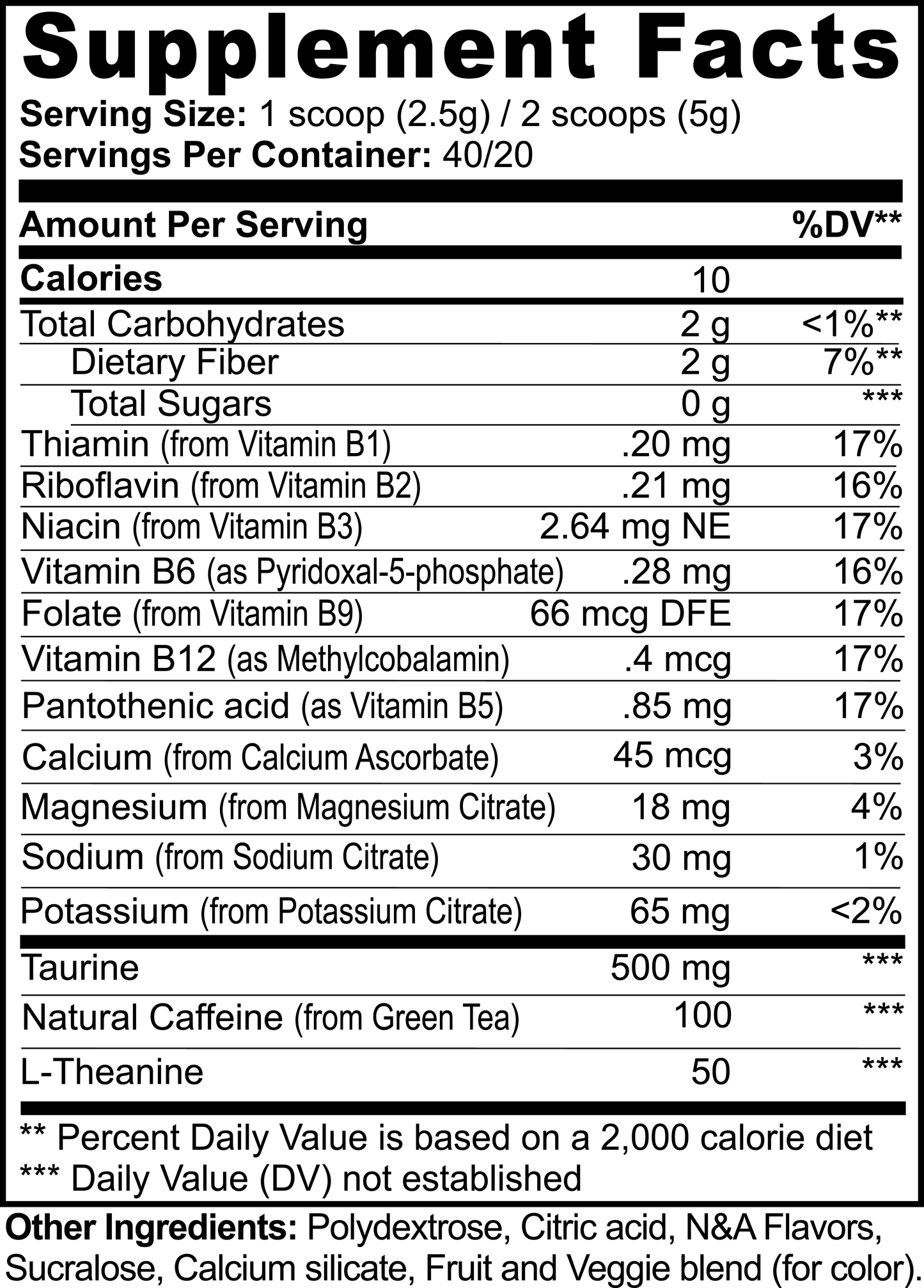 Energy Powder (Lychee)